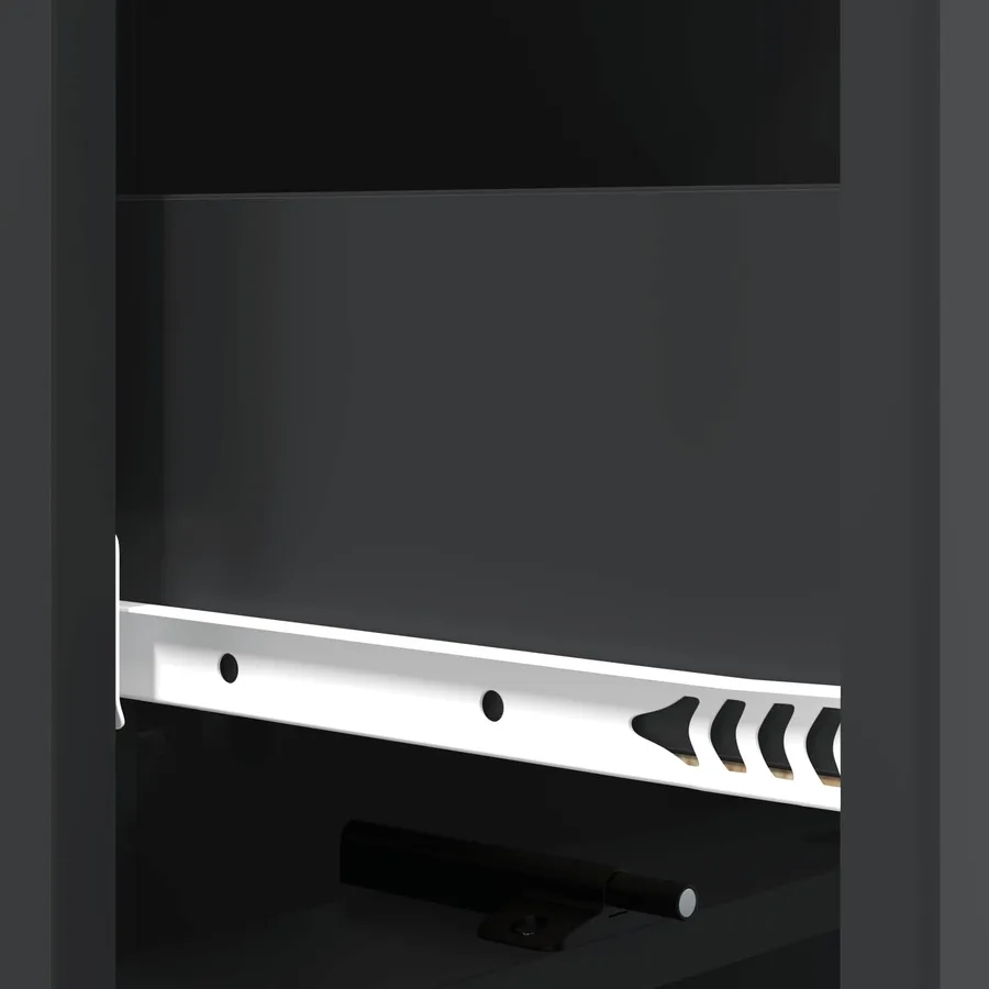 Armoire à tiroirs Noir 33 x 34,5 x 92 cm Bois d'ingénierie - 8