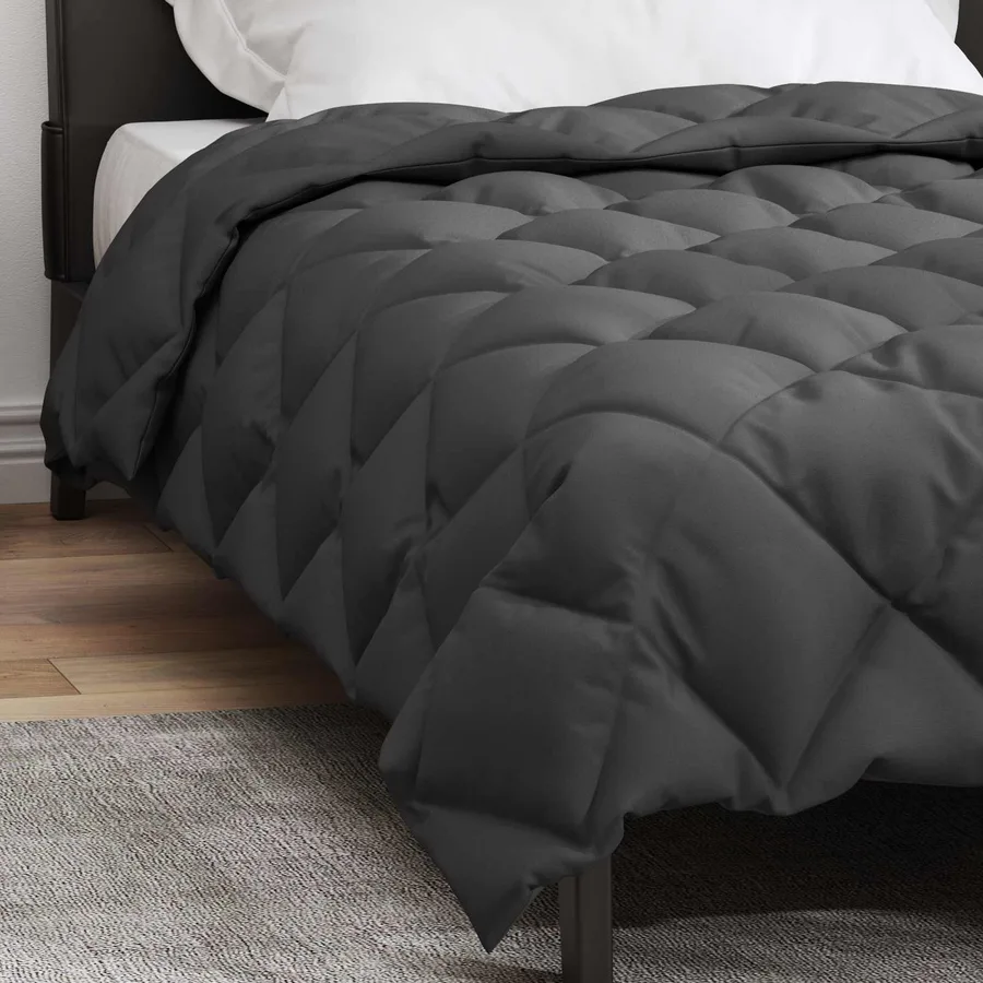 Duvet d'hiver Anthracite 135 x 200 cm Microfibre - 4