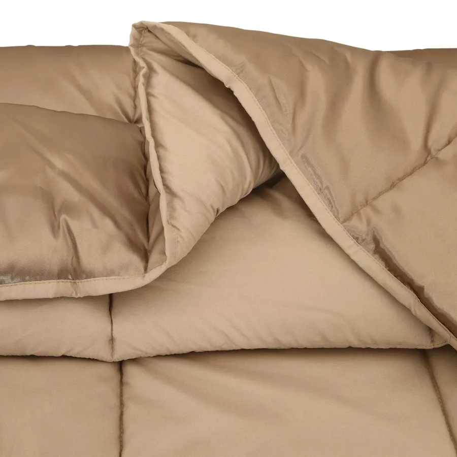 Duvet d'été simple Doré 135 x 220 cm Satin et Microfibre - 5