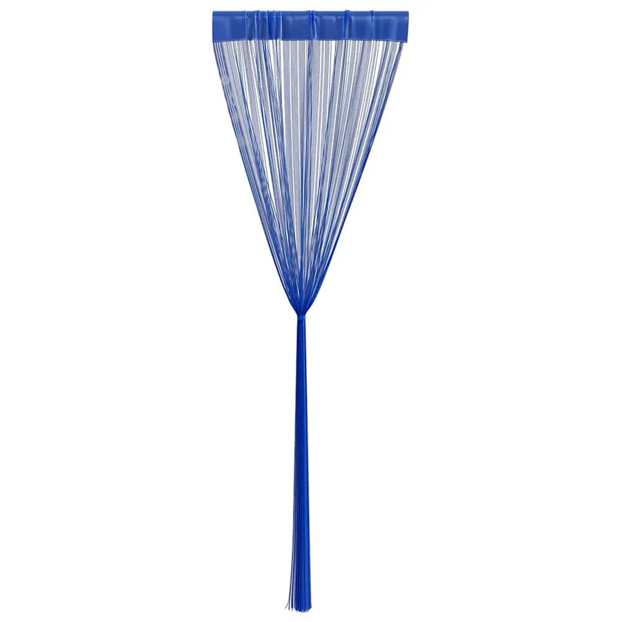 Rideau en fils 2 pcs 100 x 250 cm Bleu - 5
