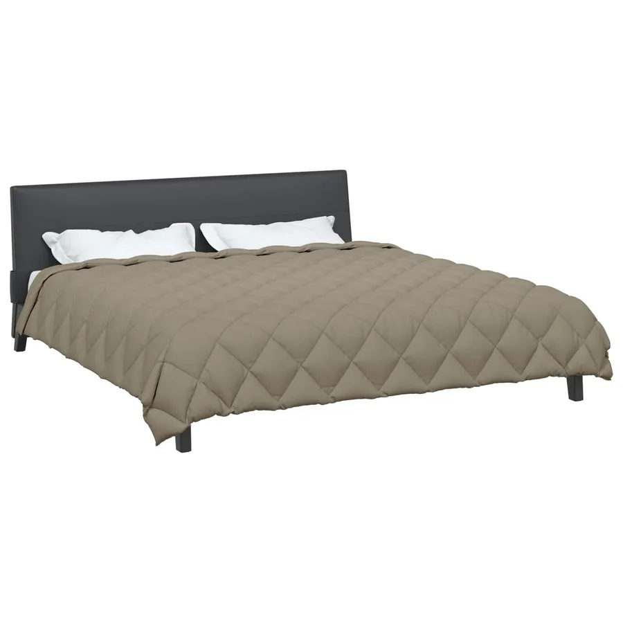 Duvet d'hiver Gris clair 200 x 200 cm Microfibre - 3