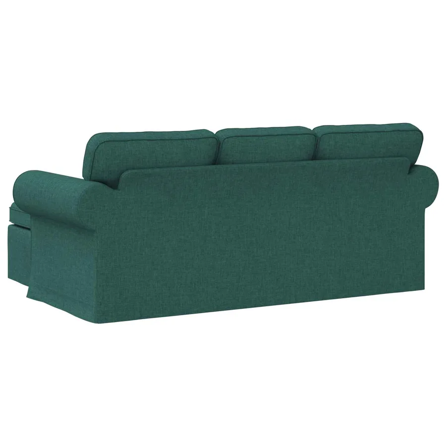 Canapé Vert foncé 195 x 138 x 80 cm tissu - 6