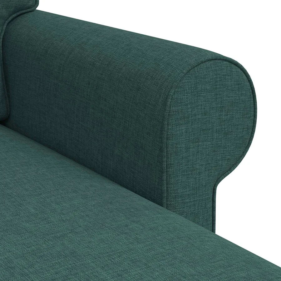 Canapé Vert foncé 195 x 138 x 80 cm tissu - 7