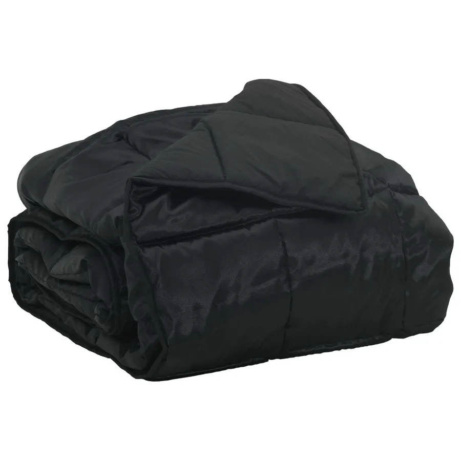 Duvet d'été simple Noir 135 x 200 cm Satin et Microfibre - 2