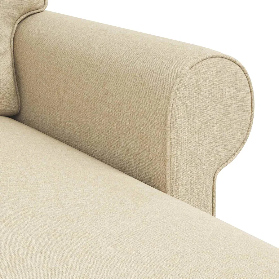 Canapé Crème 215 x 138 x 80 cm tissu - 7