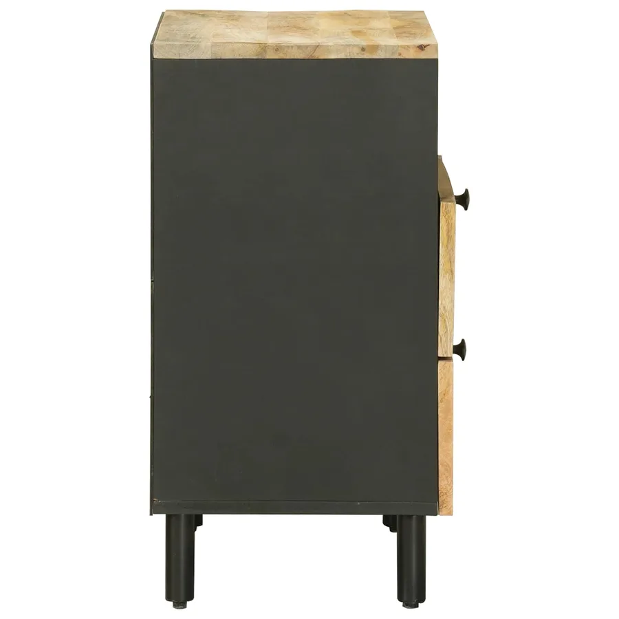 Table de chevet Marron et Noir 50 x 33 x 60 cm - 5