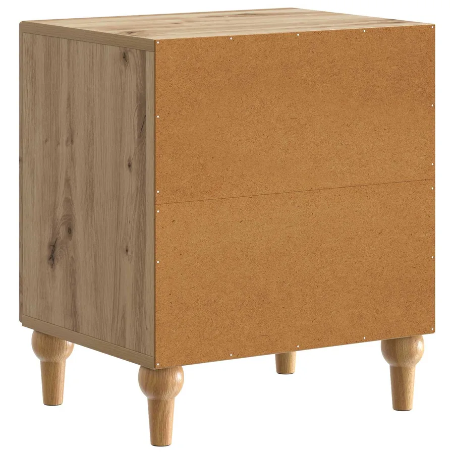 Cabinet de chevet 2 pc Chêne artisanal 43 x 34,5 x 50 cm - 9