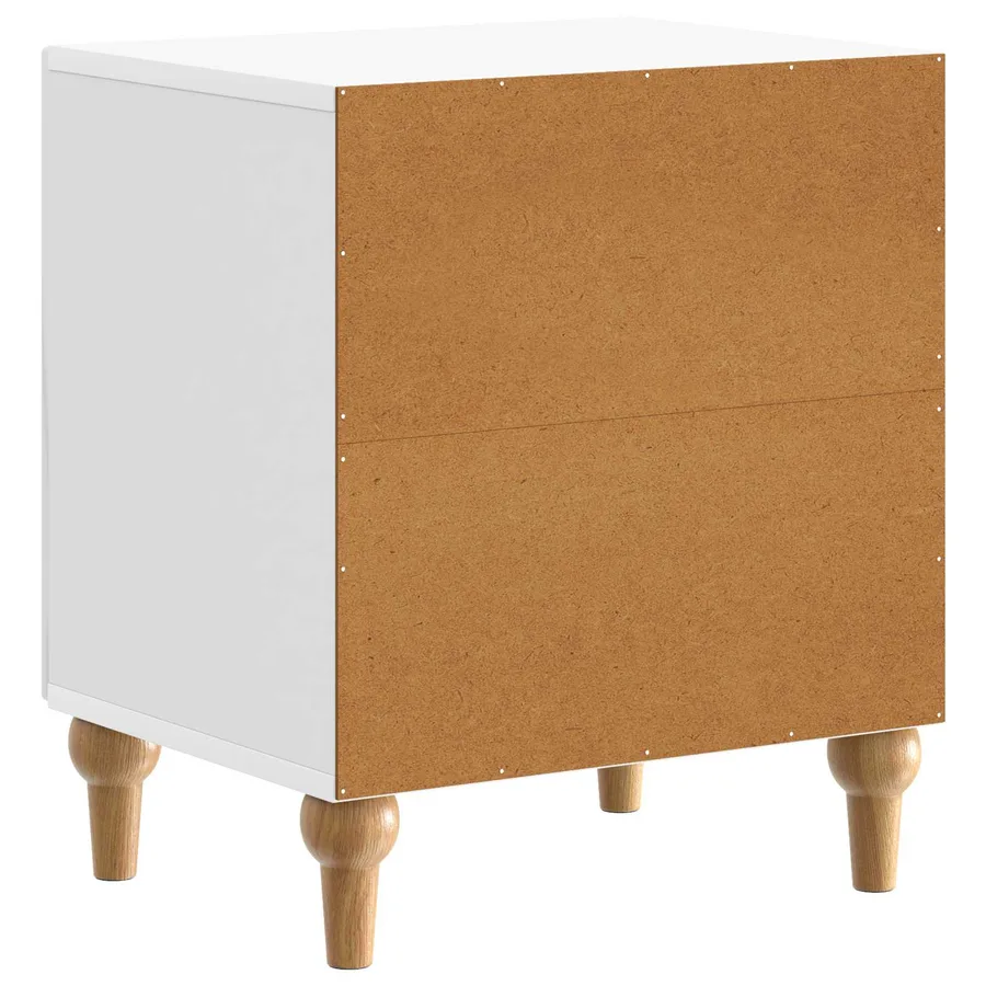 Cabinet de chevet Blanc brillant 43 x 34,5 x 50 cm - 7