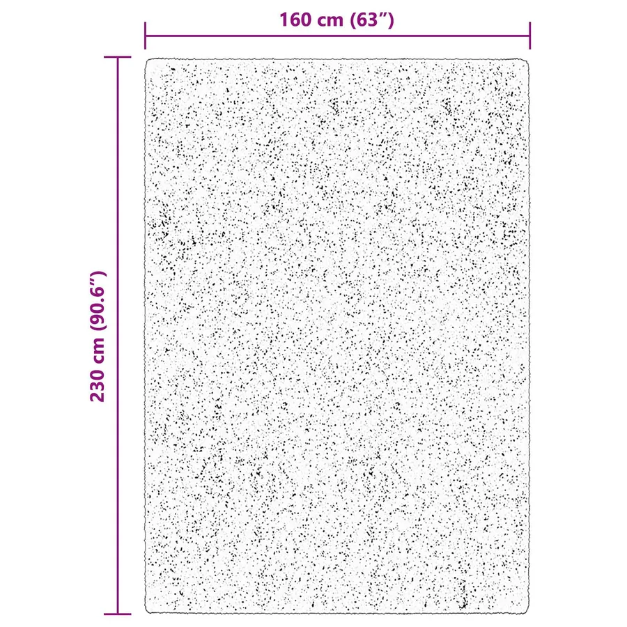 Tapis doux à poils moyens et lavable HUARTE Marron 230 x 160 cm - 8