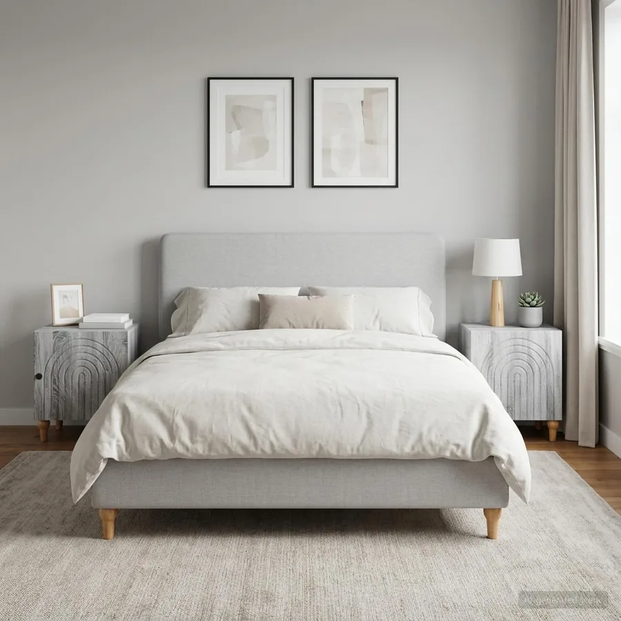 Cabinet de chevet 2 pcs Sonoma gris 43 x 34,5 x 50 cm