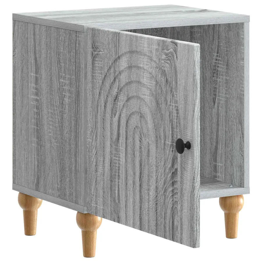 Cabinet de chevet 2 pcs Sonoma gris 43 x 34,5 x 50 cm - 6