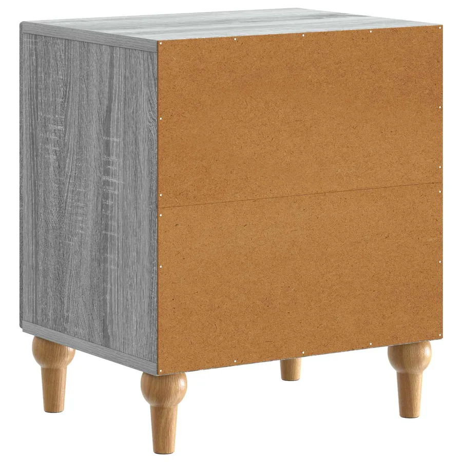 Cabinet de chevet 2 pcs Sonoma gris 43 x 34,5 x 50 cm - 9