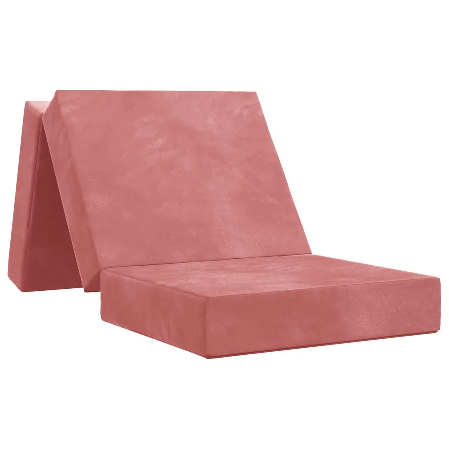 Canapé-lit pliable 90 x 67 x 45 cm Rose - 2