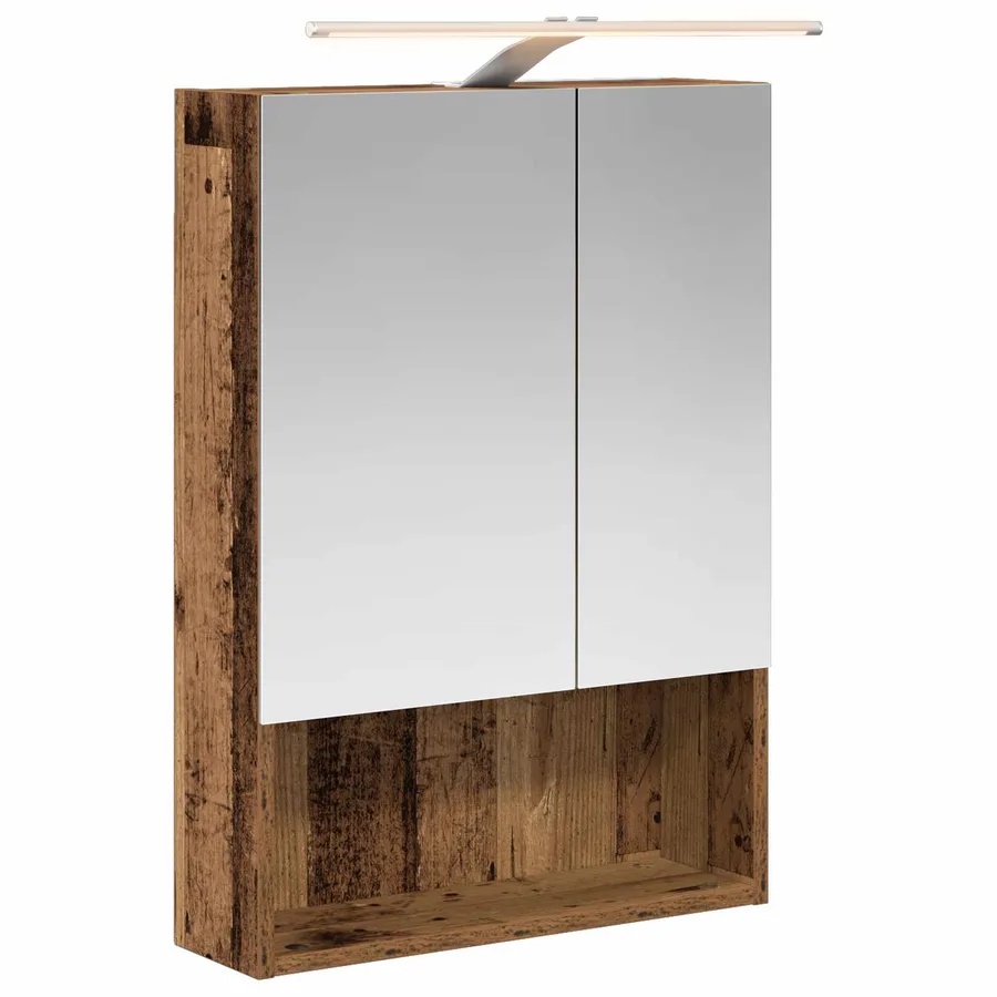 Armoire Miroir de Salle de Bain Bois ancien 50 x 14,5 x 70 cm - 2