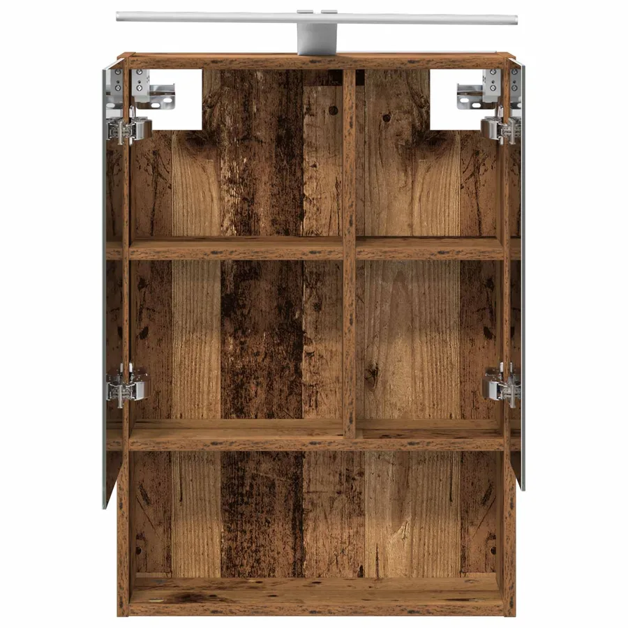 Armoire Miroir de Salle de Bain Bois ancien 50 x 14,5 x 70 cm - 7