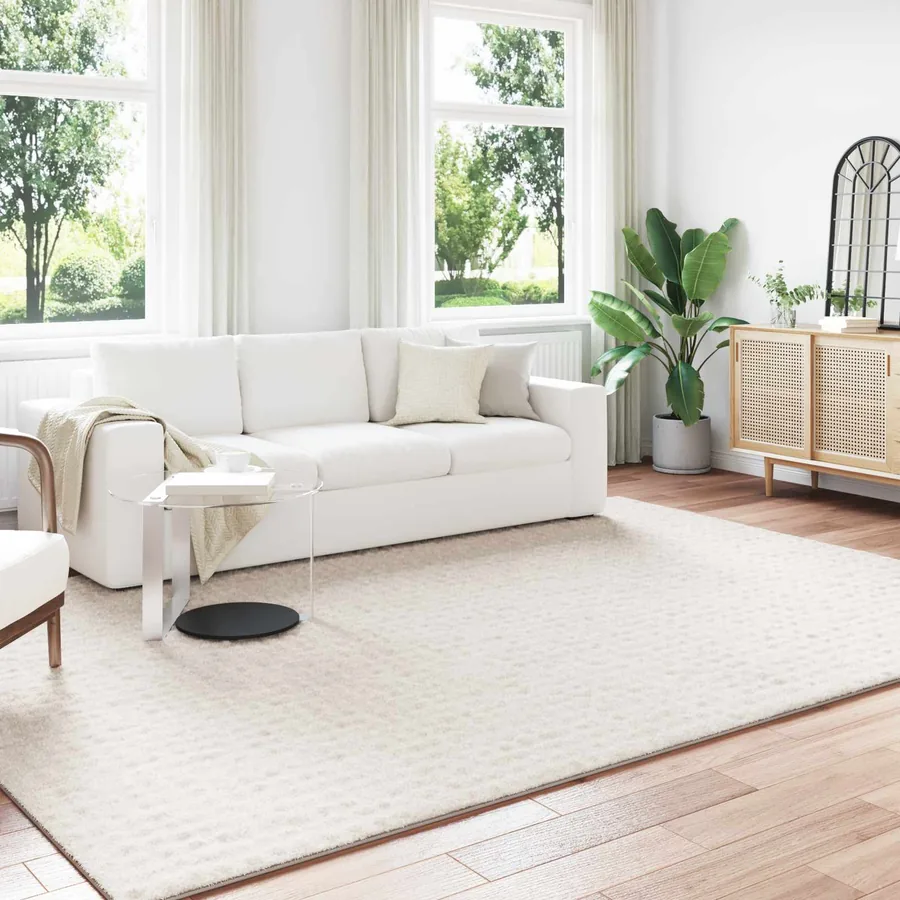 Tapis de surface SIROLO Crème 340 x 240 cm Polyester