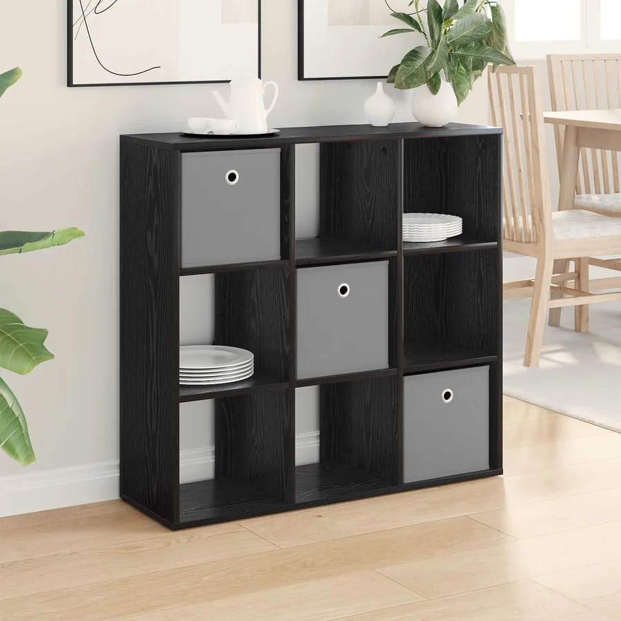 Buffet avec tiroir Chêne noir 88,5 x 29 x 84,5 cm