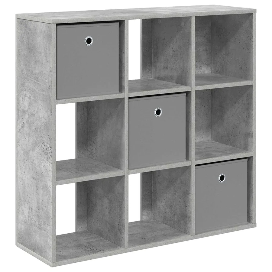 Buffet avec tiroir Gris béton 88,5 x 29 x 84,5 cm - 2