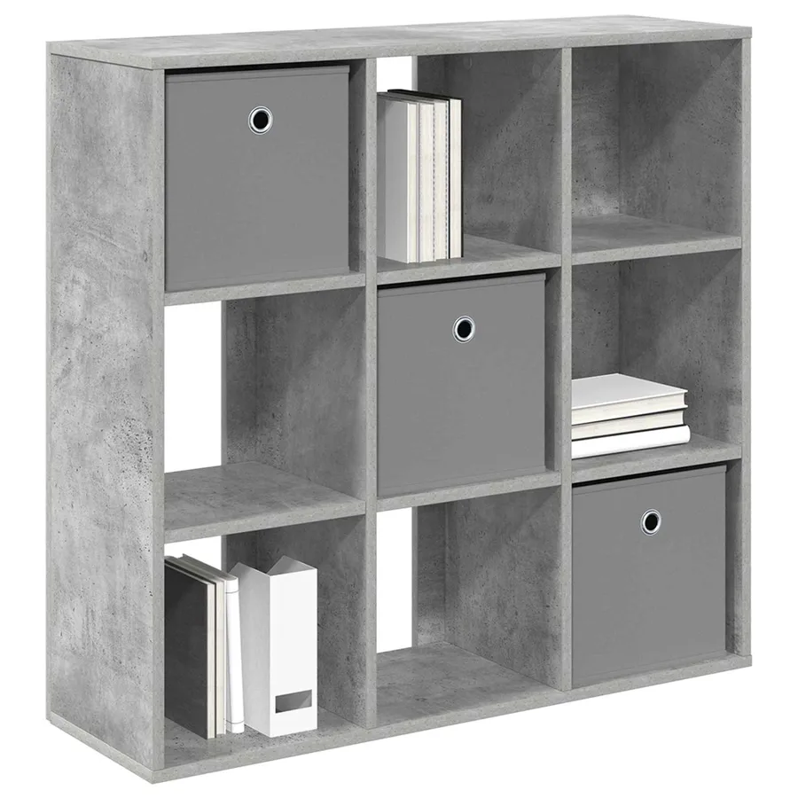 Buffet avec tiroir Gris béton 88,5 x 29 x 84,5 cm - 3