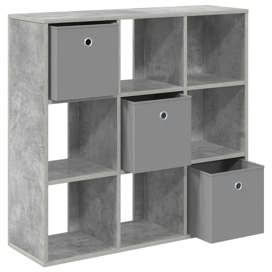 Buffet avec tiroir Gris béton 88,5 x 29 x 84,5 cm - 5