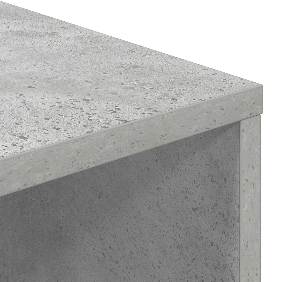 Buffet avec tiroir Gris béton 88,5 x 29 x 84,5 cm - 9
