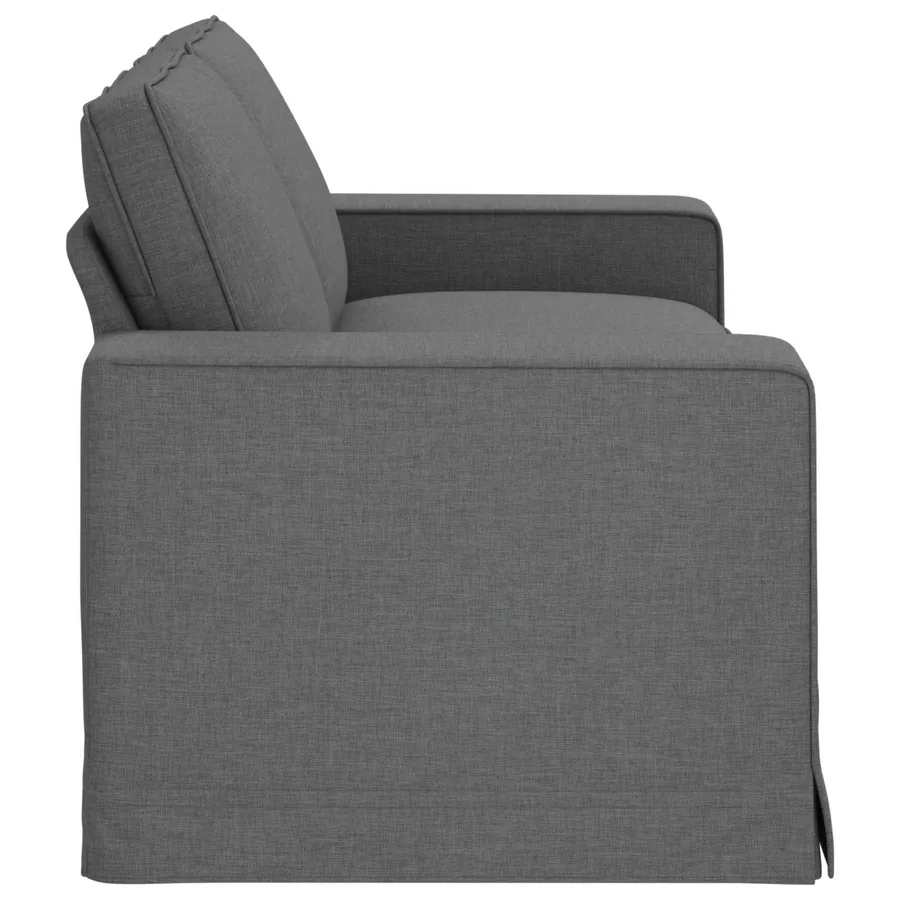 Canapé Gris foncé 182 x 80 x 82 cm tissu - 5