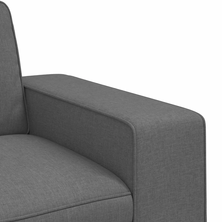 Canapé Gris foncé 182 x 80 x 82 cm tissu - 7