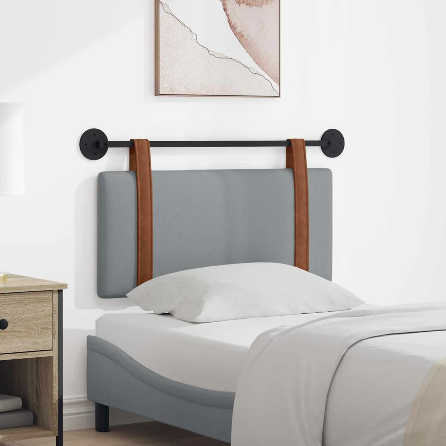 Tête de lit suspendue Gris clair PU antique