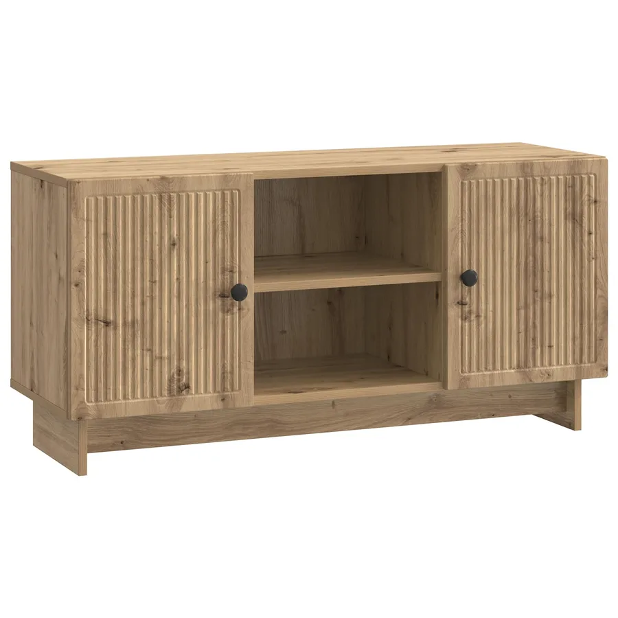 Meuble TV 102 x 34,5 x 50 cm Chêne artisanal Bois d'ingénierie - 2