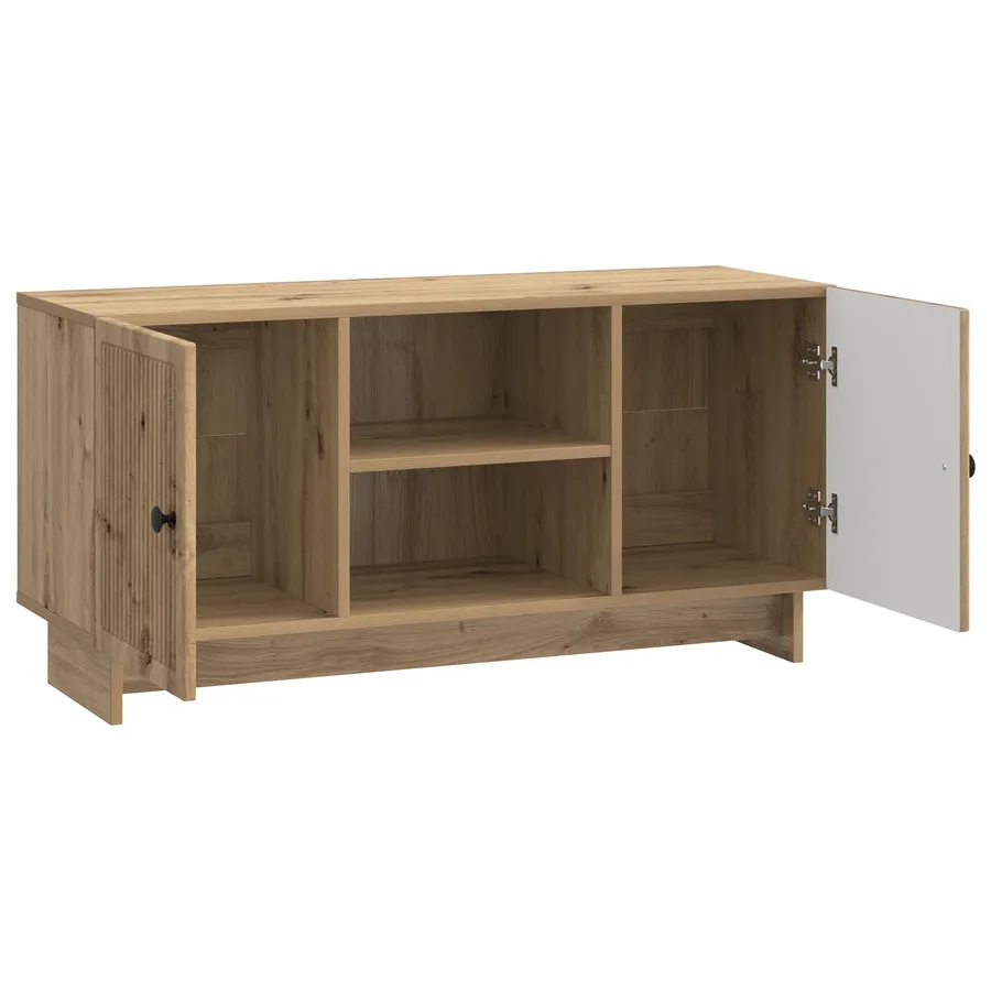 Meuble TV 102 x 34,5 x 50 cm Chêne artisanal Bois d'ingénierie - 5