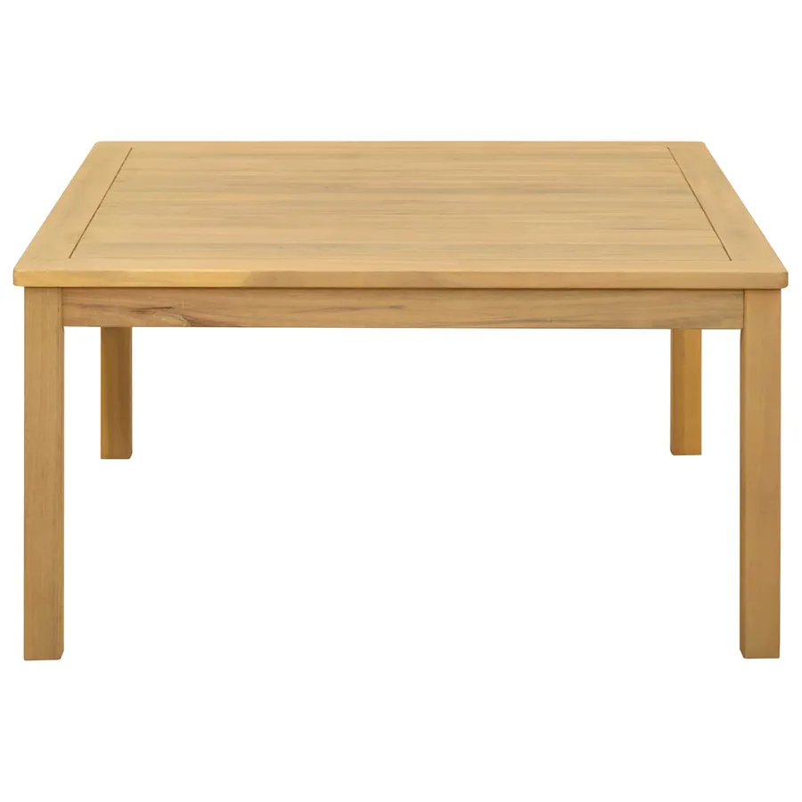 Table basse Acacia clair 85 x 85 x 45 cm Bois d'Acacia Massif - 2