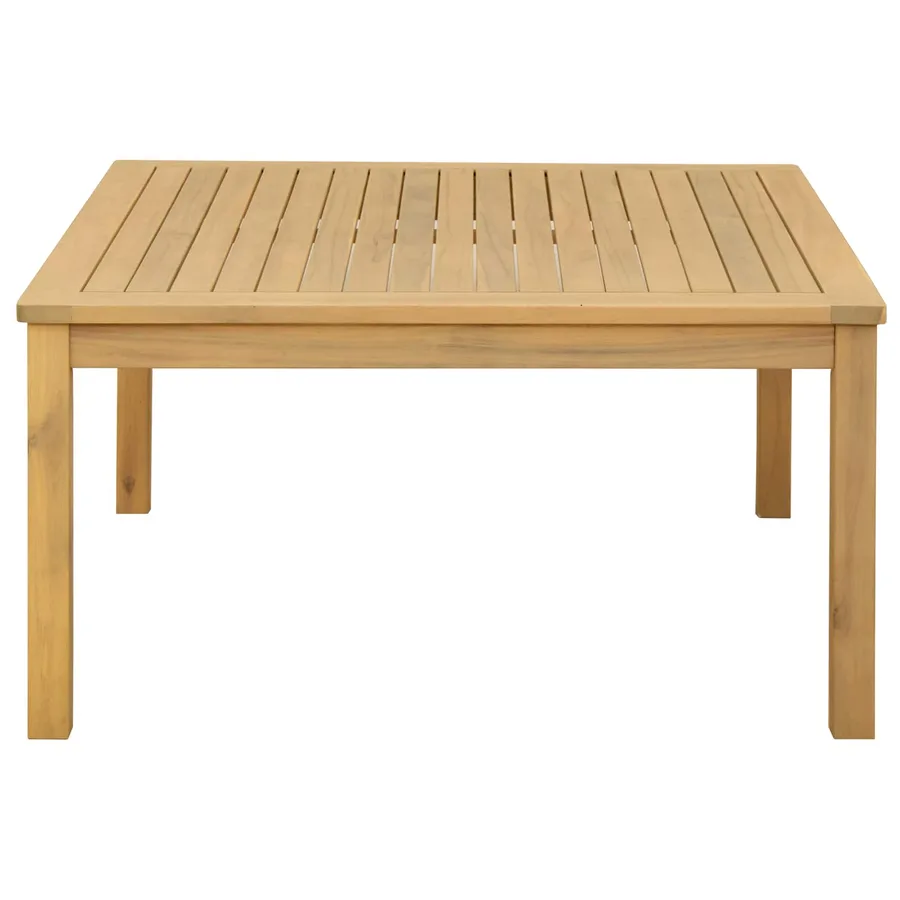 Table basse Acacia clair 85 x 85 x 45 cm Bois d'Acacia Massif - 3