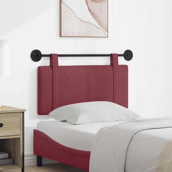 Tête de lit suspendue Bordeaux Tissu