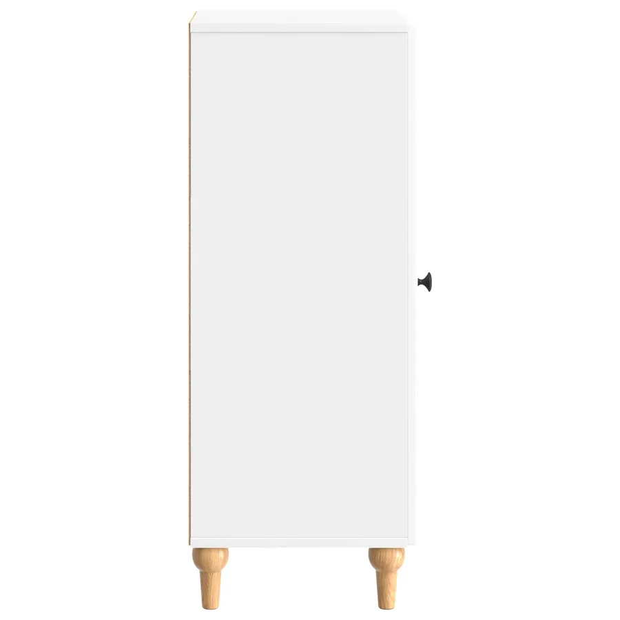 Buffet Blanc brillant 33 x 34,5 x 90 cm Bois d'ingénierie - 7