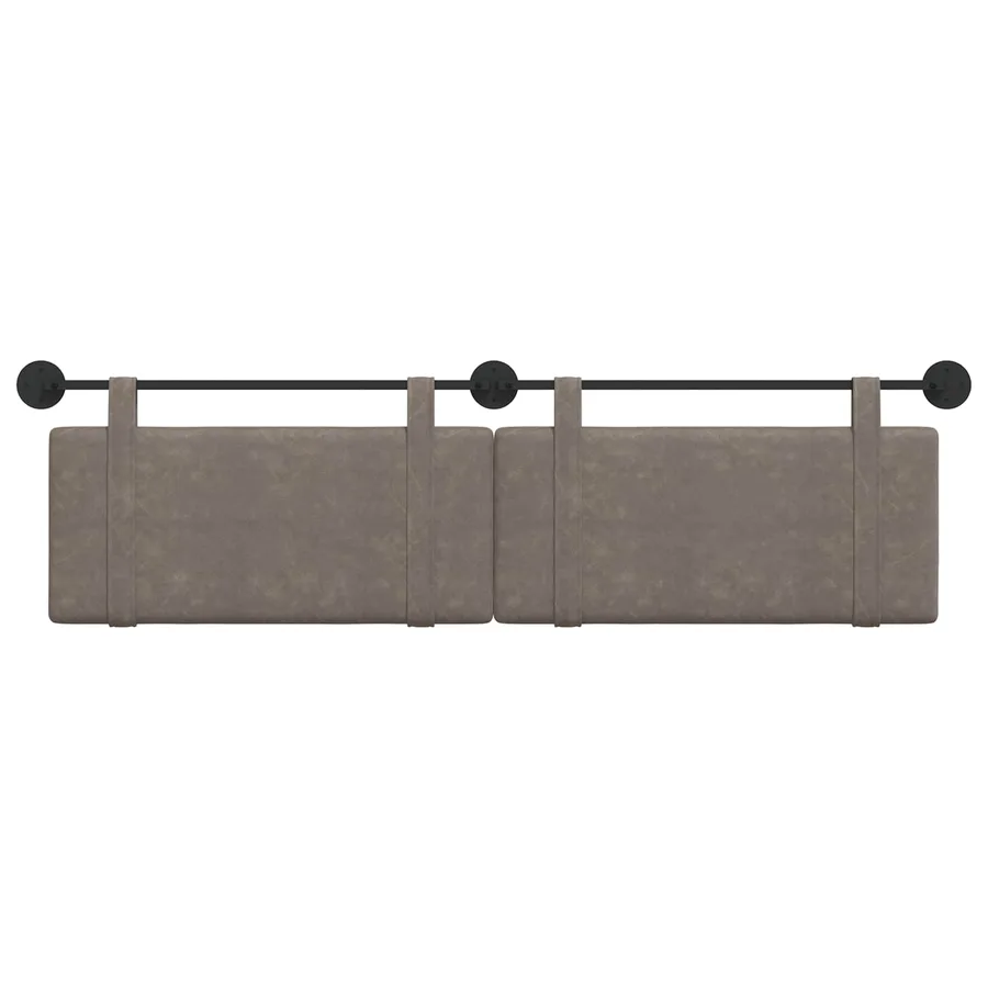Tête de lit suspendue Gris PU antique - 5