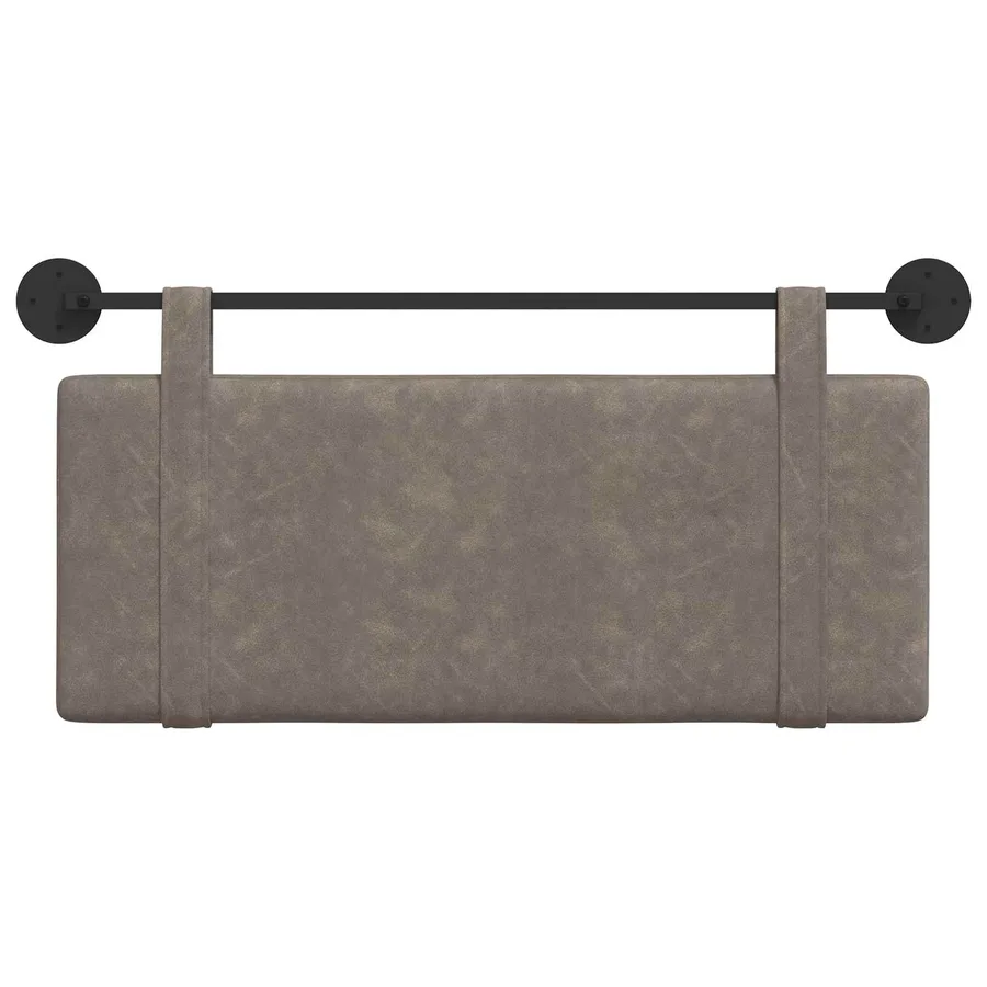 Tête de lit suspendue Gris PU antique - 5