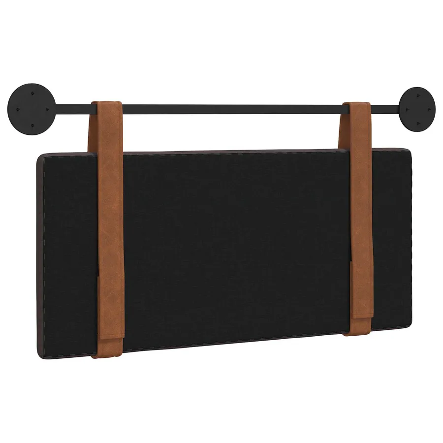 Tête de lit suspendue Marron foncé PU antique - 7