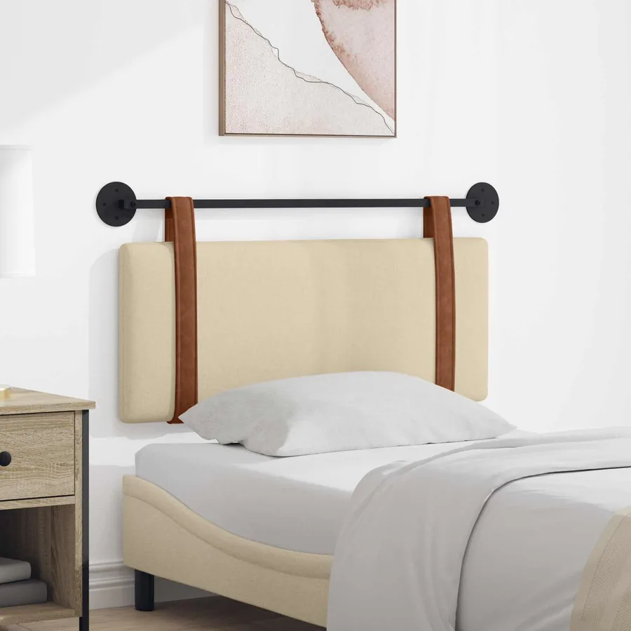 Tête de lit suspendue Crème PU antique
