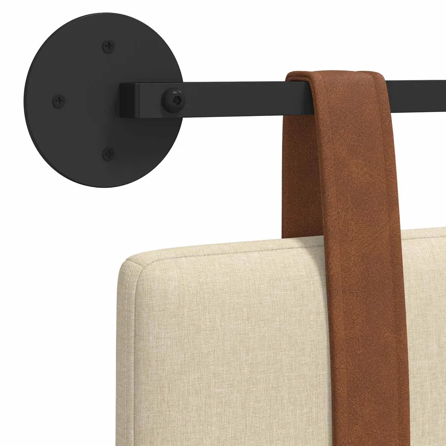Tête de lit suspendue Crème PU antique - 9