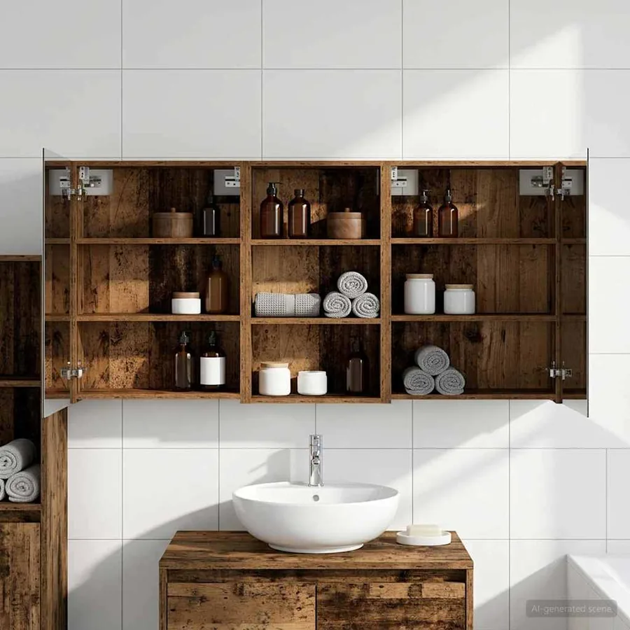 Ensemble de Meubles de Salle de Bain 3 pcs 140 x 14,5 x 70 cm