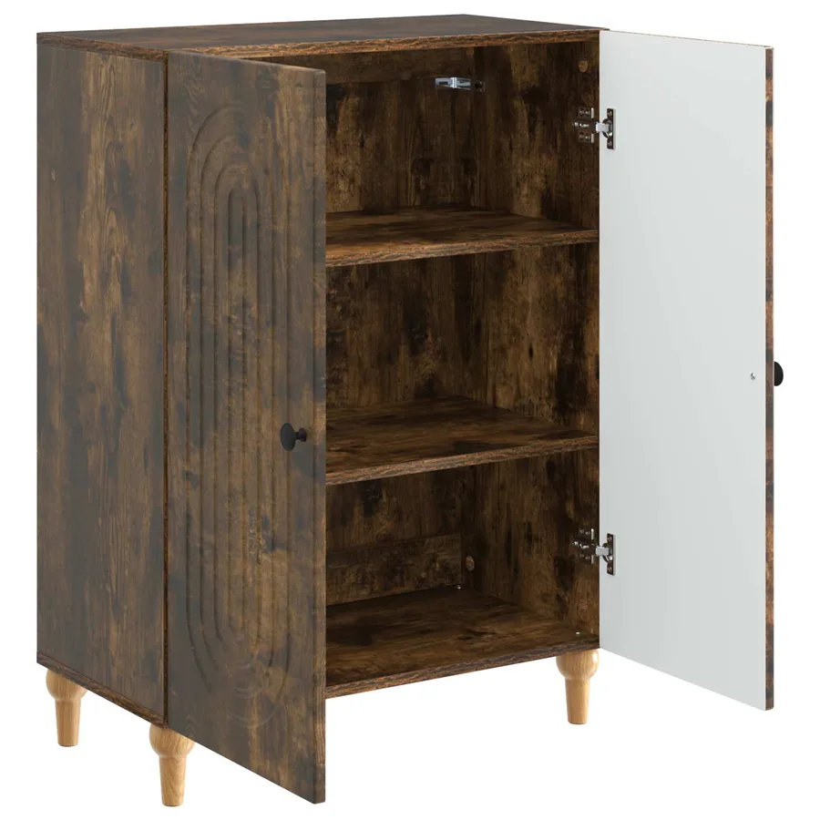 Buffet Chêne fumé 66 x 34,5 x 90 cm Bois d'ingénierie - 5