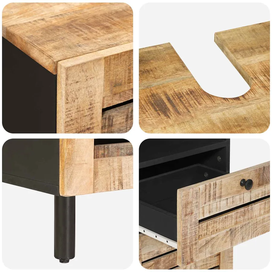 Ensemble de Meubles de Salle de Bain 5 pc Naturel - 11