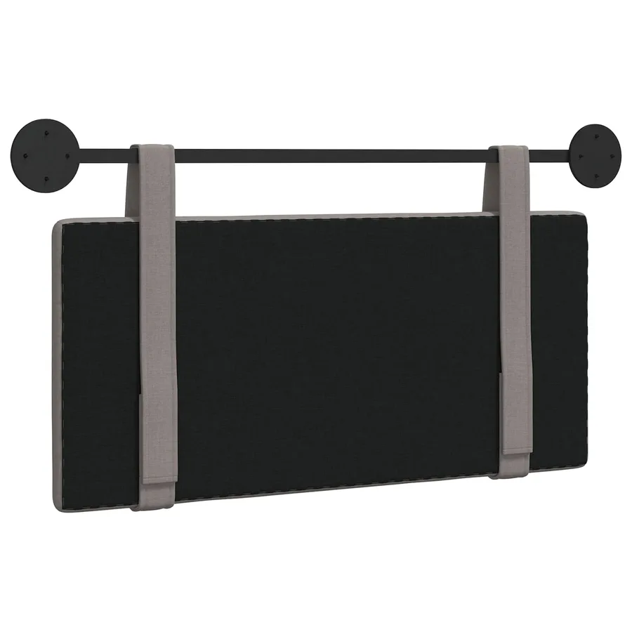 Tête de lit suspendue Taupe tissu - 7
