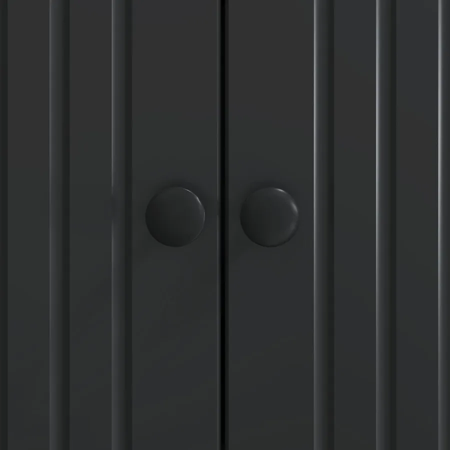 Buffet Noir 66 x 34,5 x 90 cm Bois d'ingénierie - 10
