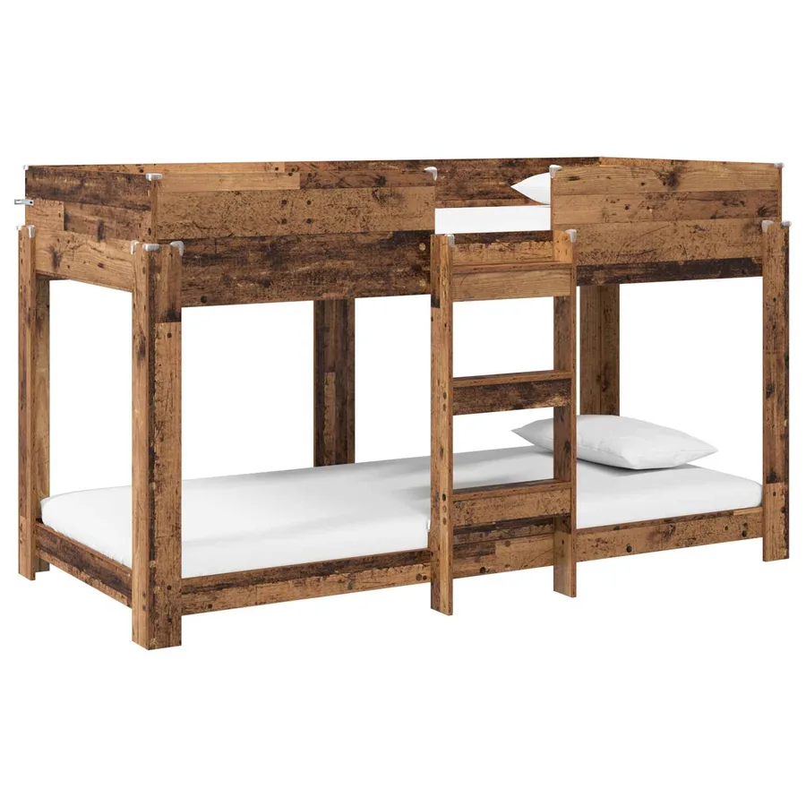 Lit Superposé pour Enfants Bois ancien 90 x 190 cm - 2