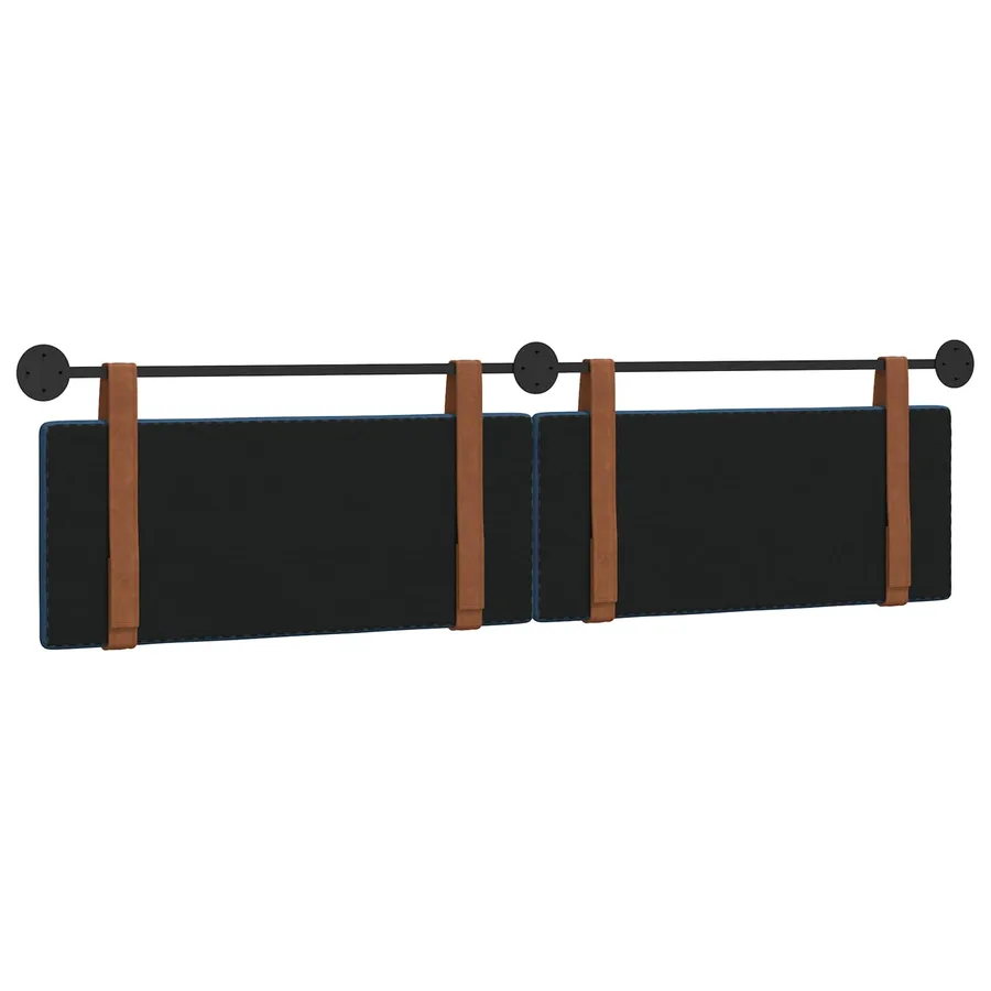 Tête de lit suspendue Bleu PU antique - 7
