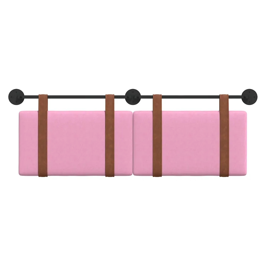 Tête de lit suspendue Rose PU antique - 5