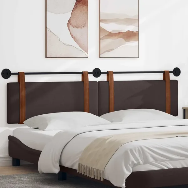 Tête de lit suspendue Marron foncé PU antique