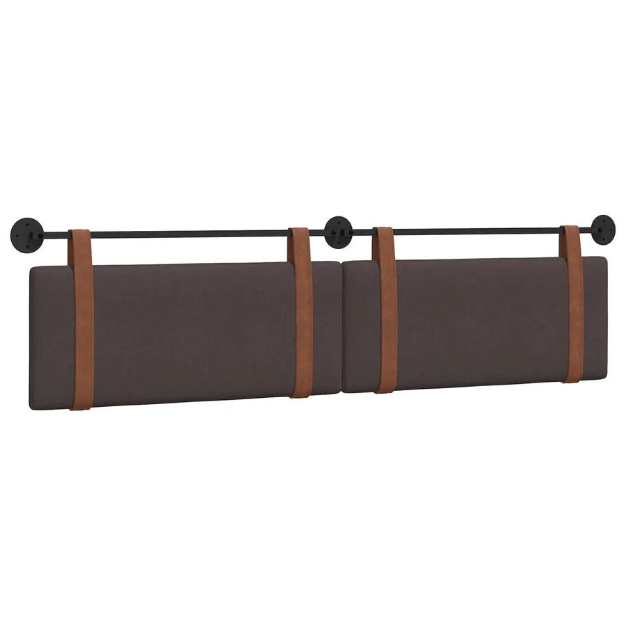 Tête de lit suspendue Marron foncé PU antique - 2