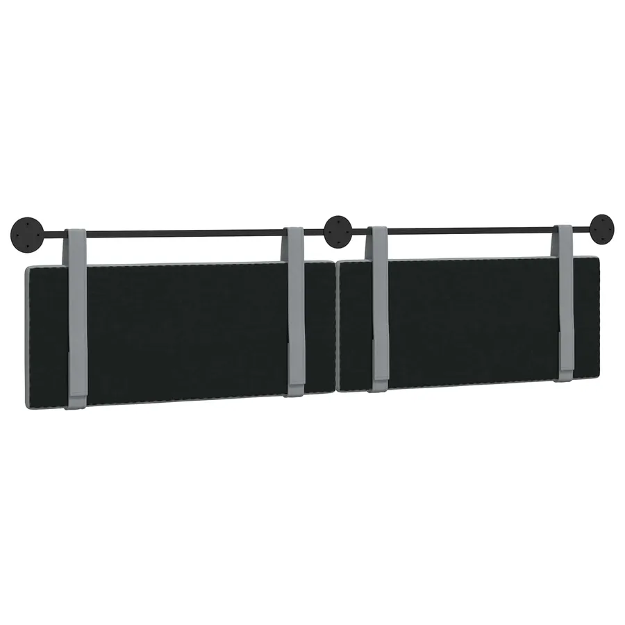 Tête de lit suspendue Gris clair Tissu - 7